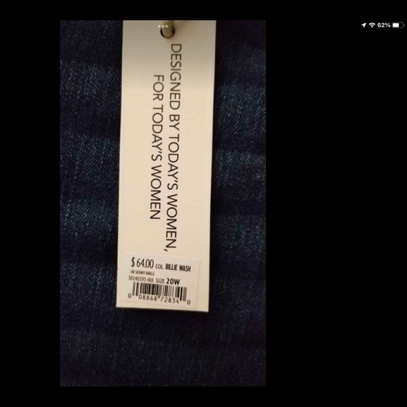 NWT Plus Size Skinny Ankle Jeans, Sizes 16-22 - Picture 10 of 13